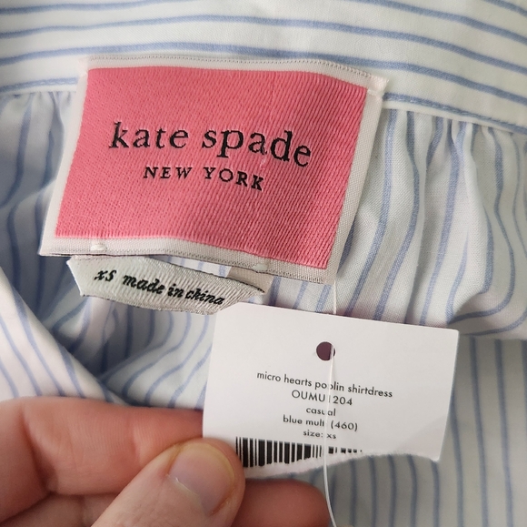 Kate Spade Micro Hearts Poplin Dress - Picture 6 of 8